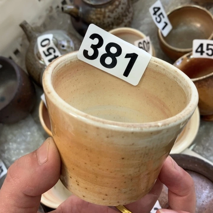 柴烧茶具茶杯大放漏