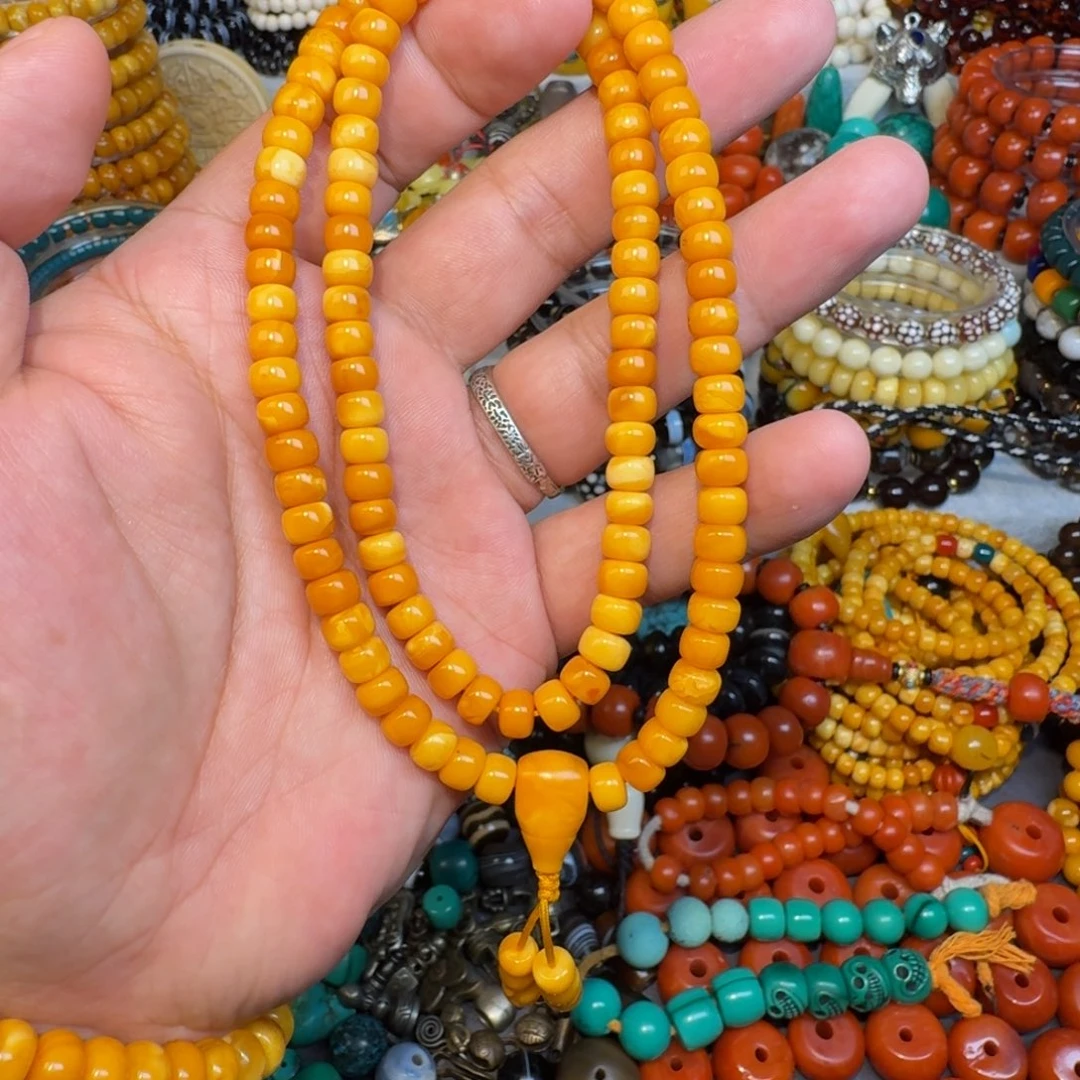 蜜蜡未镶嵌颈饰0.8