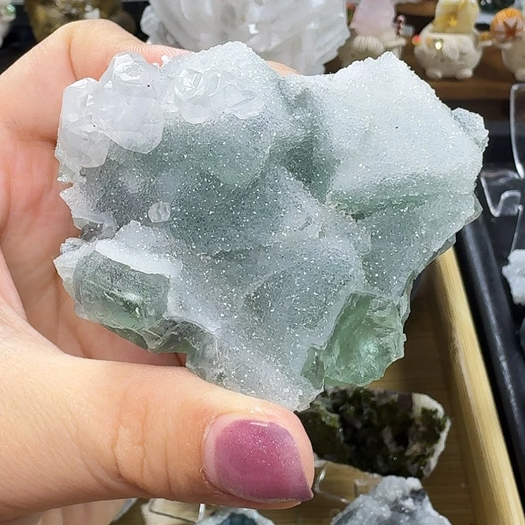 石材55号萤石砂糖方解