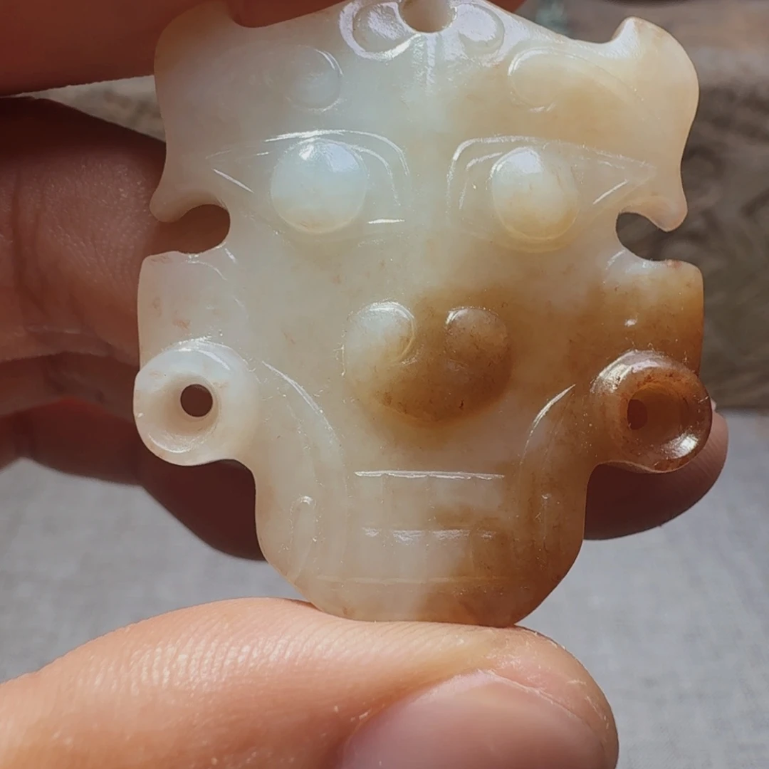 原***态和田玉（糖玉）未镶嵌挂件