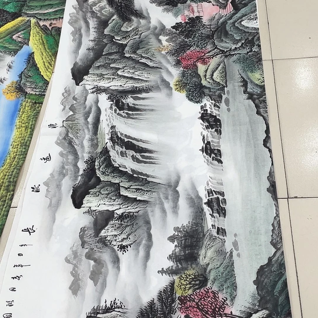 国画纯手绘山水花鸟
