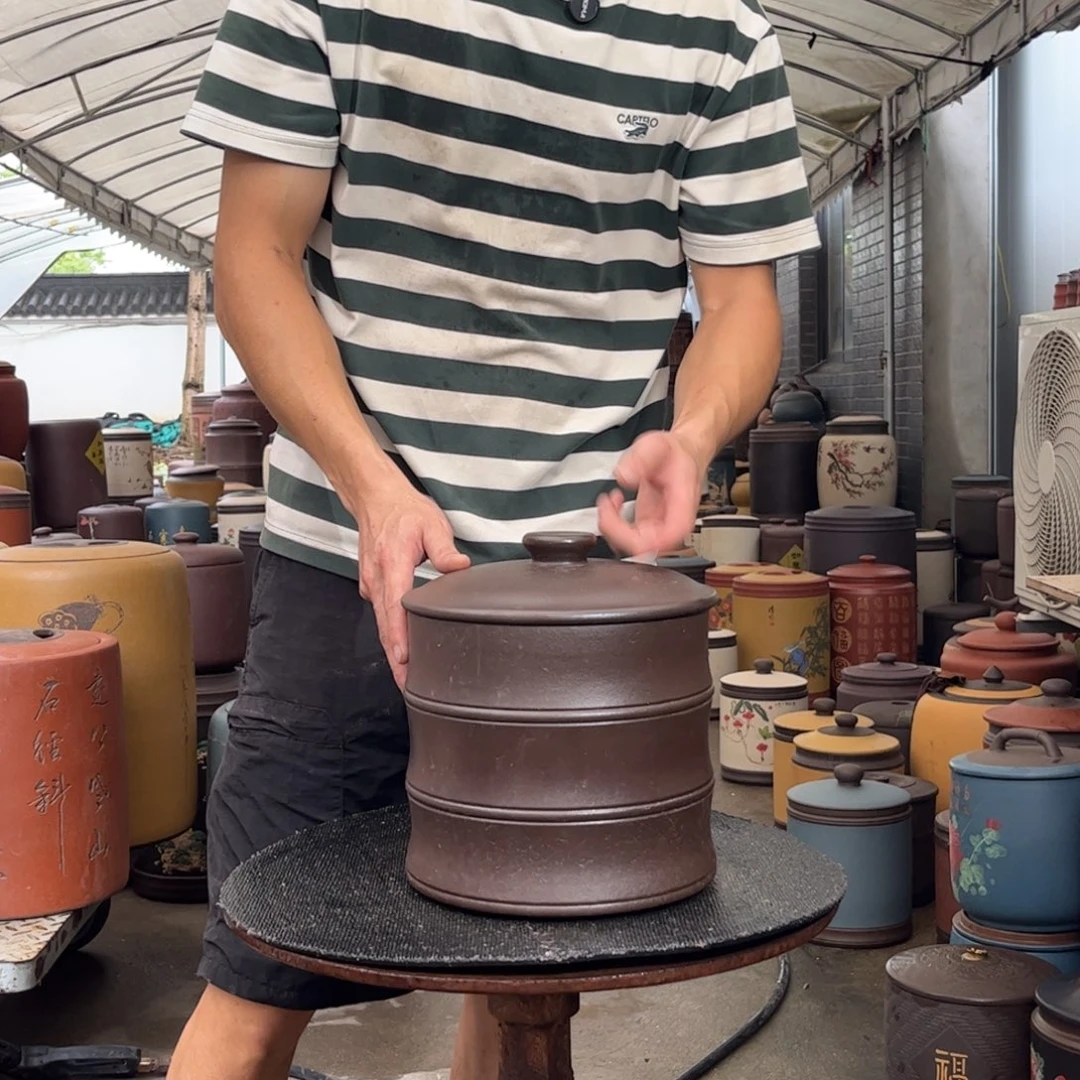 紫砂茶叶罐8饼茶叶罐
