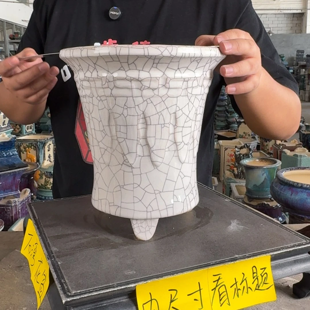 。一风堂石湾花盆 气孔 内16*19