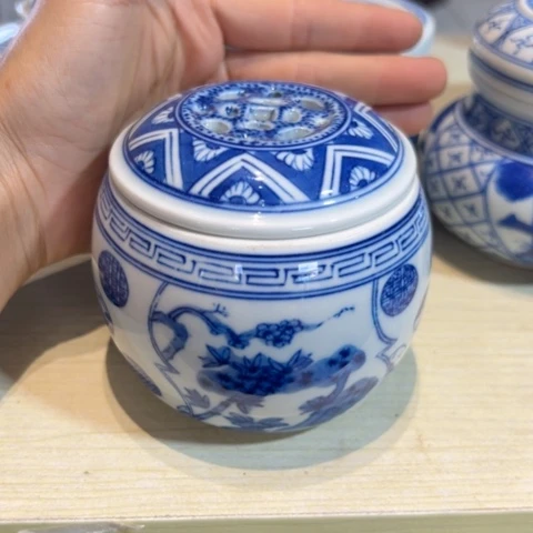 蜜安罐瓷香炉锡茶则