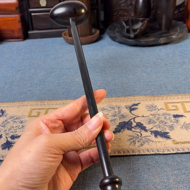 贡木紫光檀按摩锤