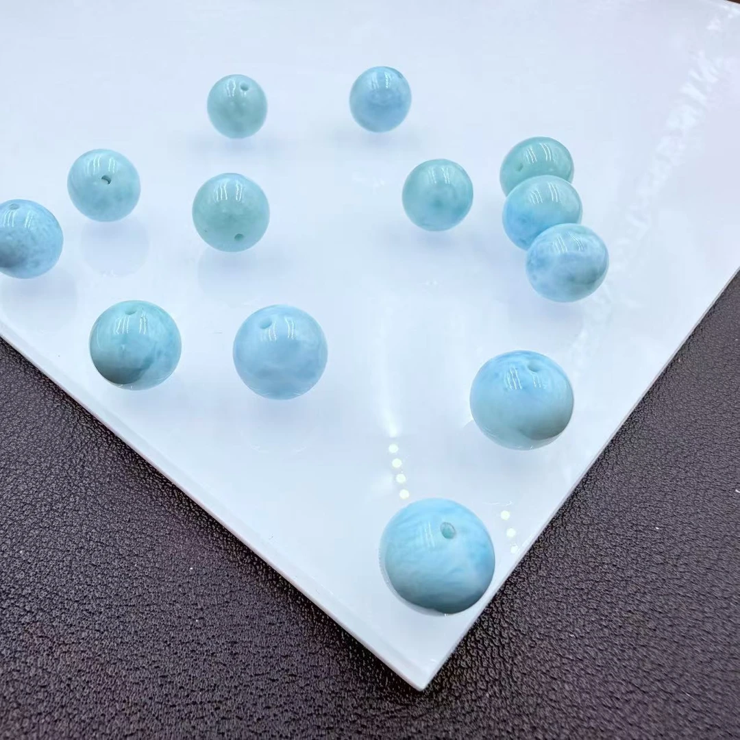 「戴琴珠宝」FR5819-11mm左右海纹石单珠配件（多样性发其一）