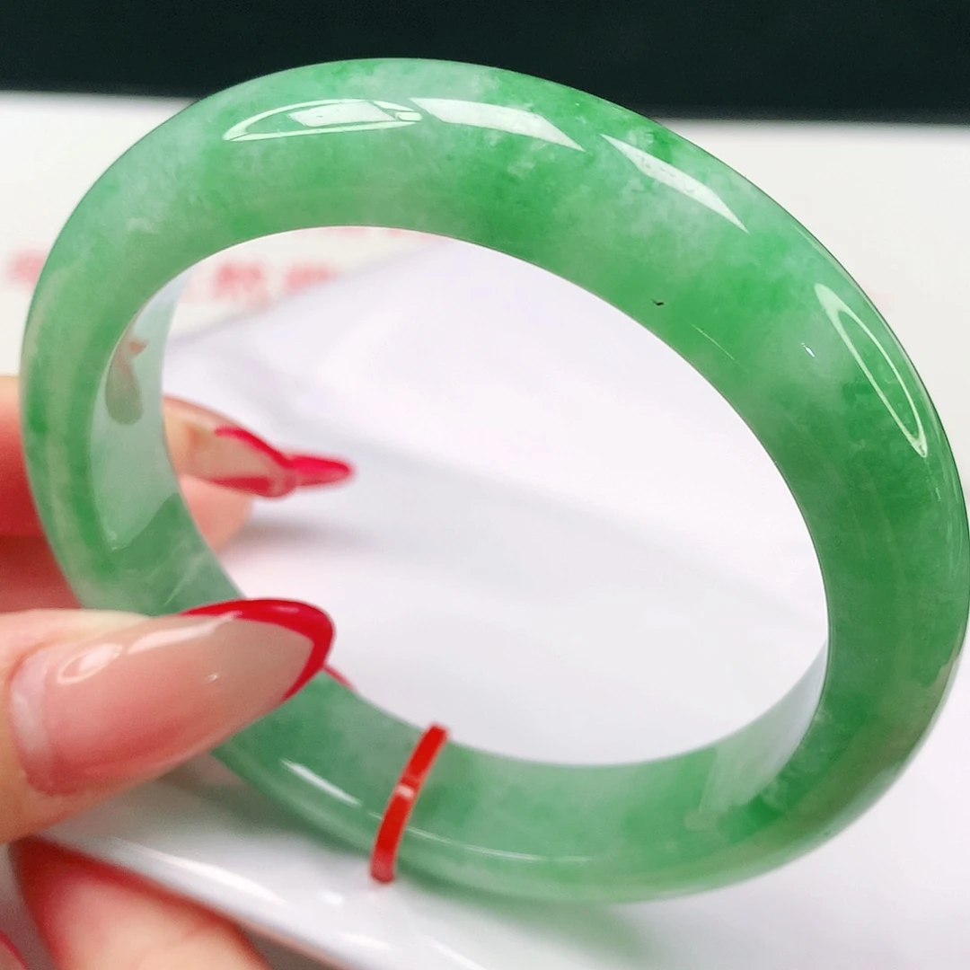 翡翠未镶嵌手镯天然翡翠1517