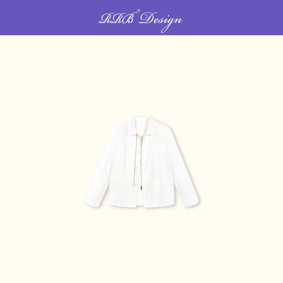 RRB Design「白日梦境」复古休闲极简亚麻棉混纺百搭外套