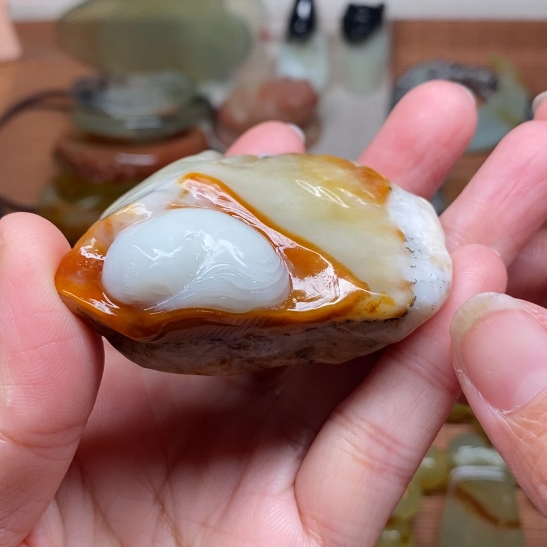 万***.蛇纹石玉未镶嵌香插