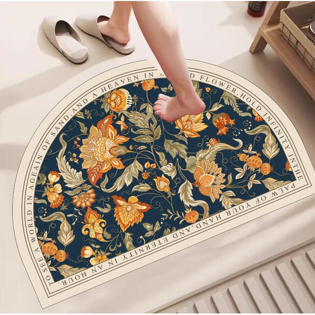 114【60x90cm】硅藻泥入户门地垫玄关脚垫进门耐脏垫子家用防滑垫