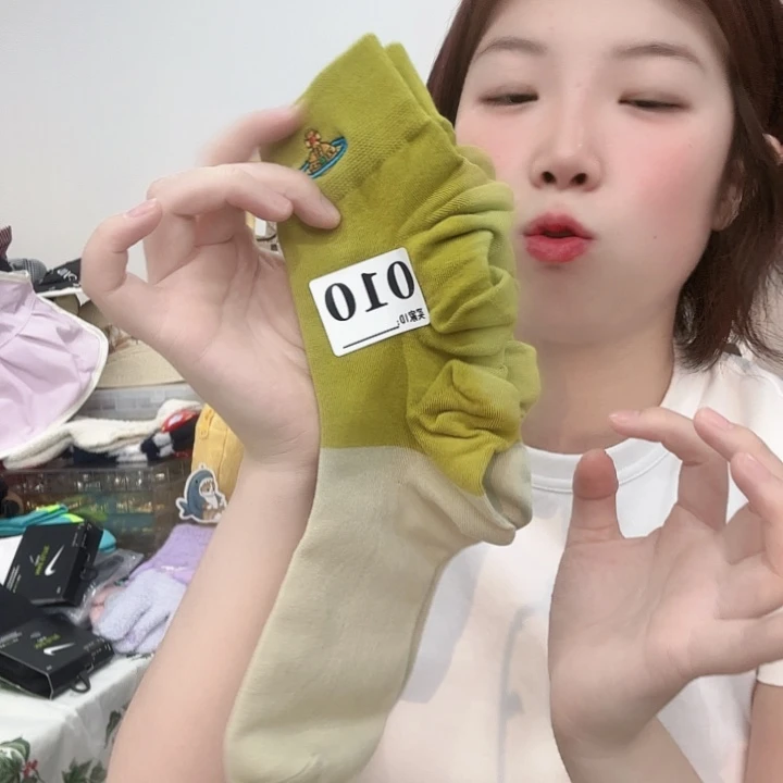棉纶三醋酯纤维多太后袜子010