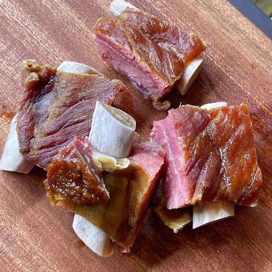【京东包邮】恩施柴火烟熏腊排骨肉 高山正宗直排 低盐咸香美味