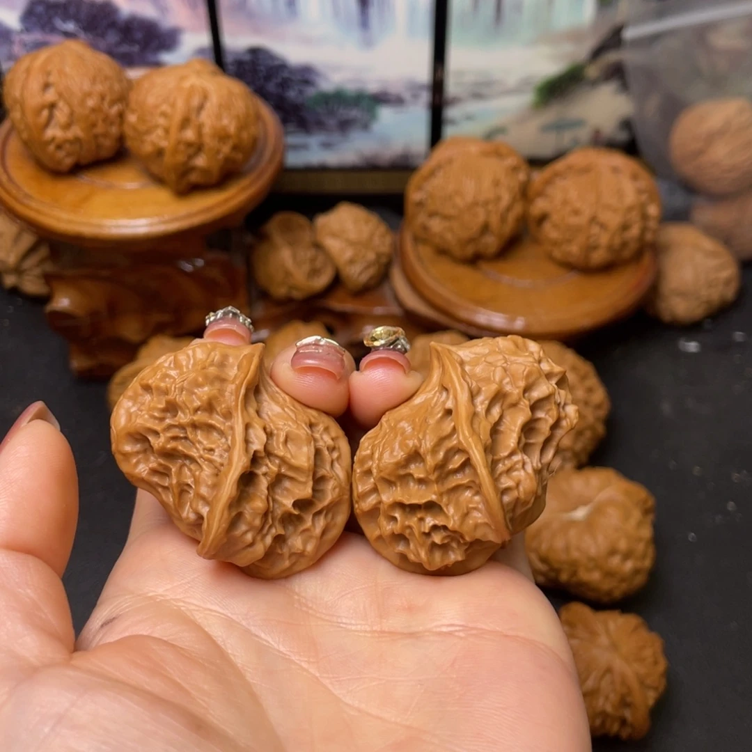 文玩核桃把件35鸳鸯