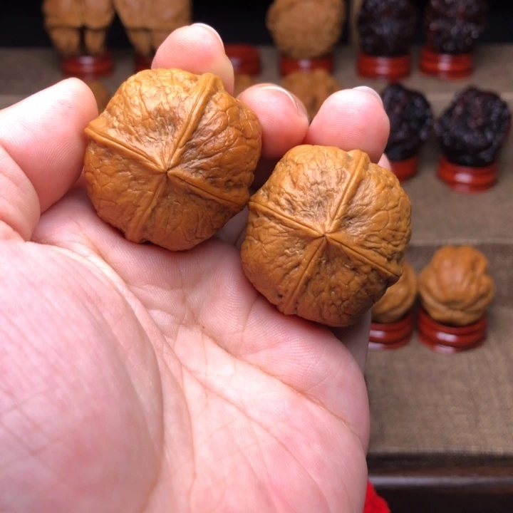 文玩核桃把件35玲珑骰子35