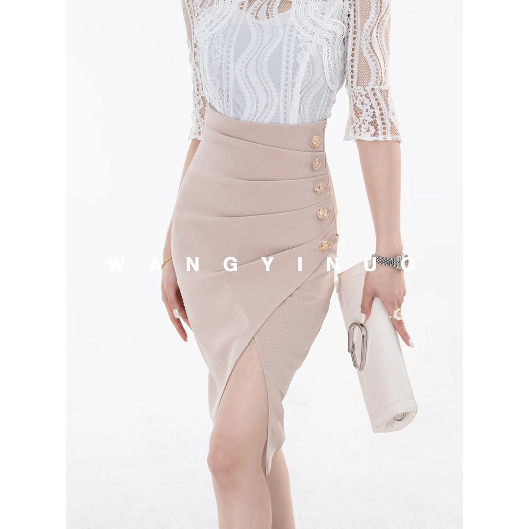 MD现货·依诺【冰娇美人】2025夏季气质显瘦优雅时尚穿搭法式半身裙