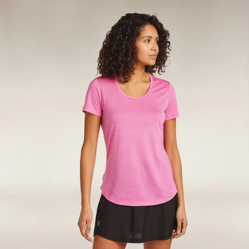 icebreaker新品美利奴羊毛女125 Sphere 短袖T恤轻凉透气户外跑步