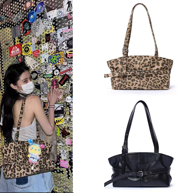 今年流行爆款包包女式2025新款潮秋冬单肩包大容量通勤豹纹托特包