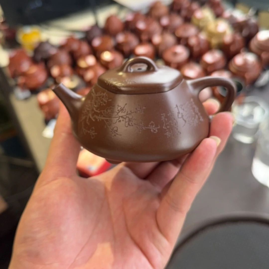 紫砂壶全手工六方瓢