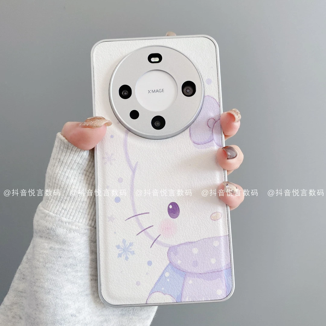 金属鼓皮适用华为mate70pro/60/50/40/30苹果17promax潮KT手机壳