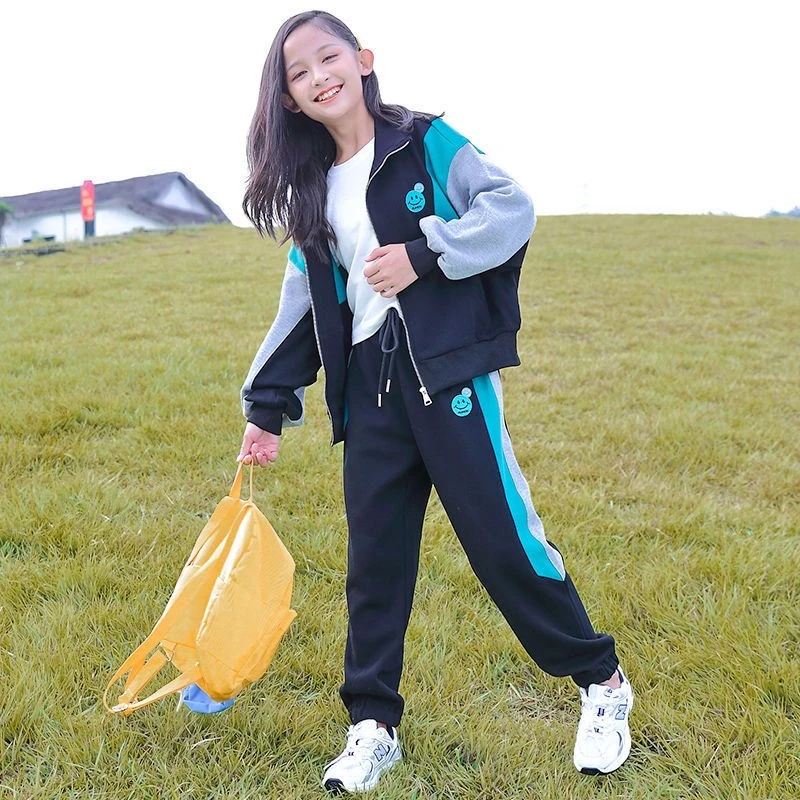 2025新款女春秋运动套装新款中大童女孩洋气儿童装时髦衣两件套