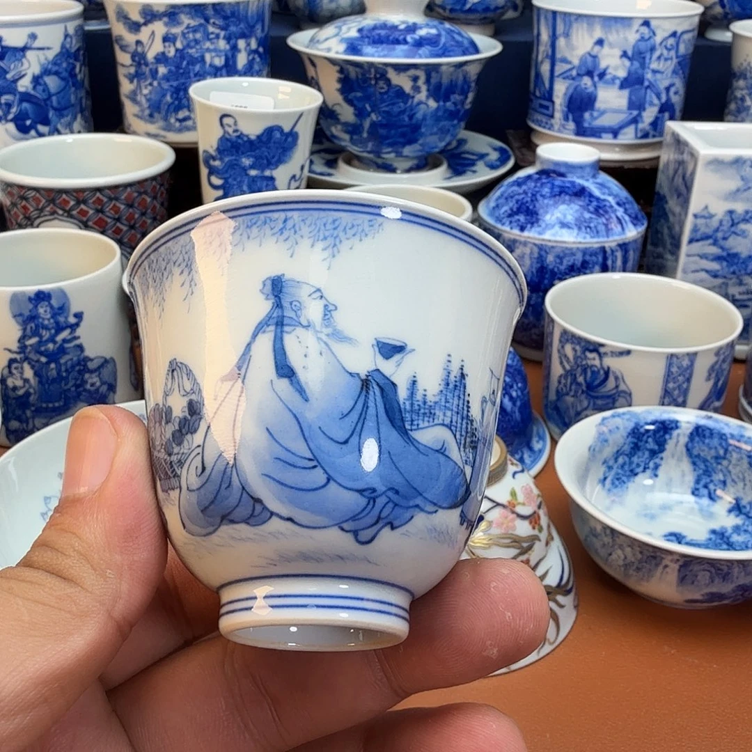 杯子景德镇全手工手绘陶瓷