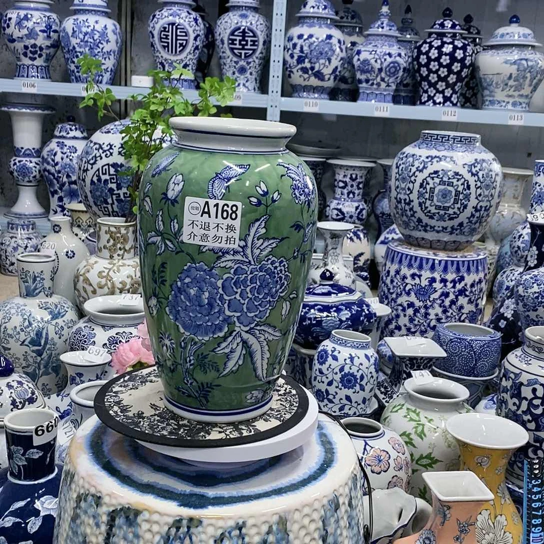 【闪购商品】摆件好*情微瑕花瓶瓷器器…………………………