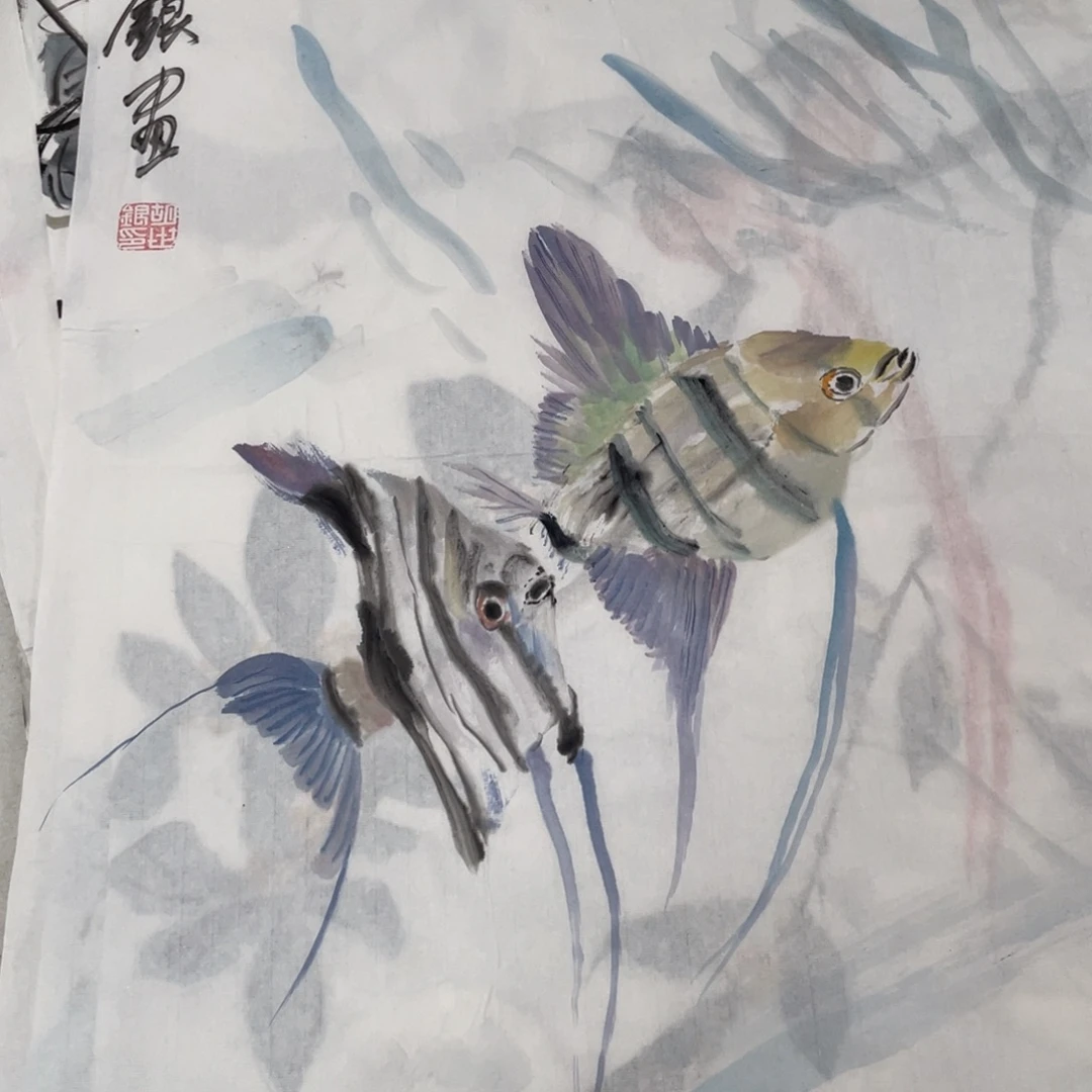 国画胡世银老师绘画