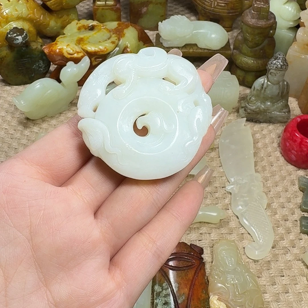 白玉菩提吊坠挂件