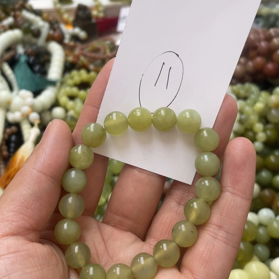 蛇纹石玉手链未镶嵌