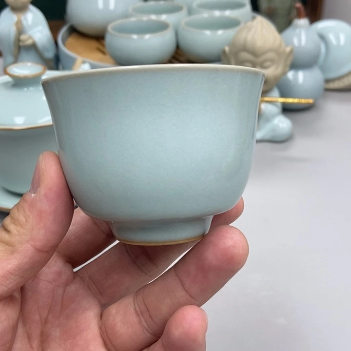 瓷成**想天青色赵琳老师铃铛杯