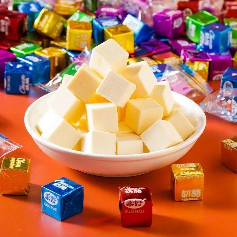 奶酪块甜心奶酪糖小方块奶酪即食儿童零食解馋奶块喜糖休闲小零食