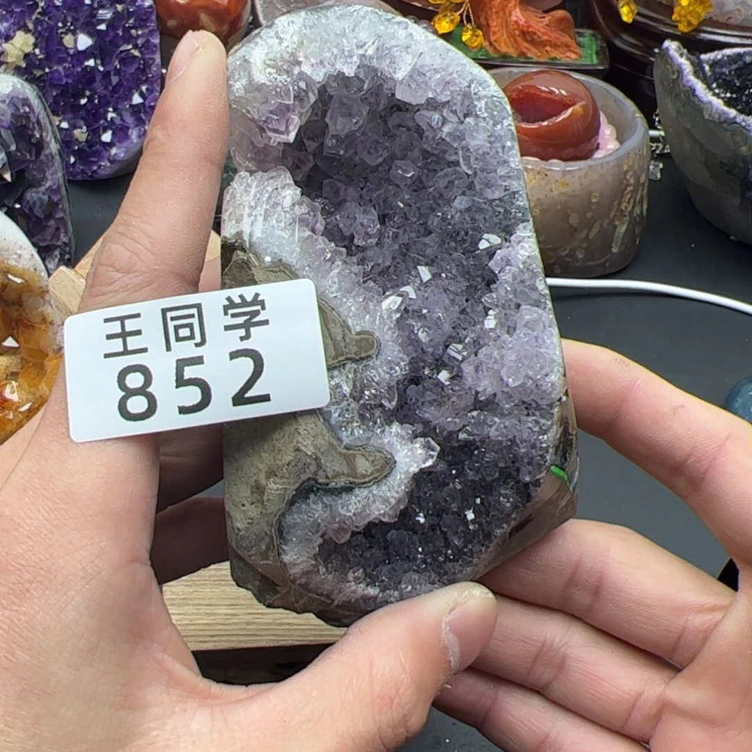 紫晶水晶摆件未镶嵌852