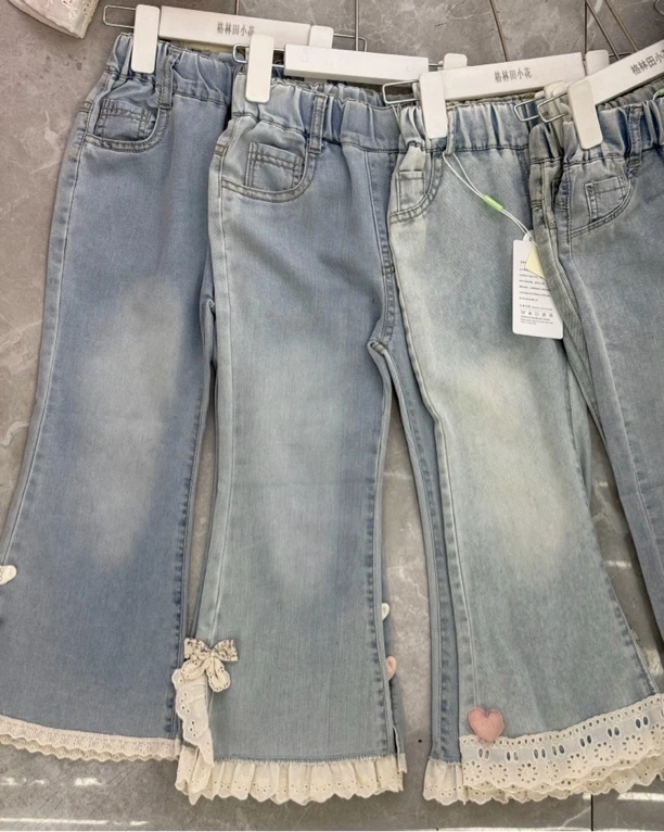 三件装女款女童休闲牛仔裤潮流女孩