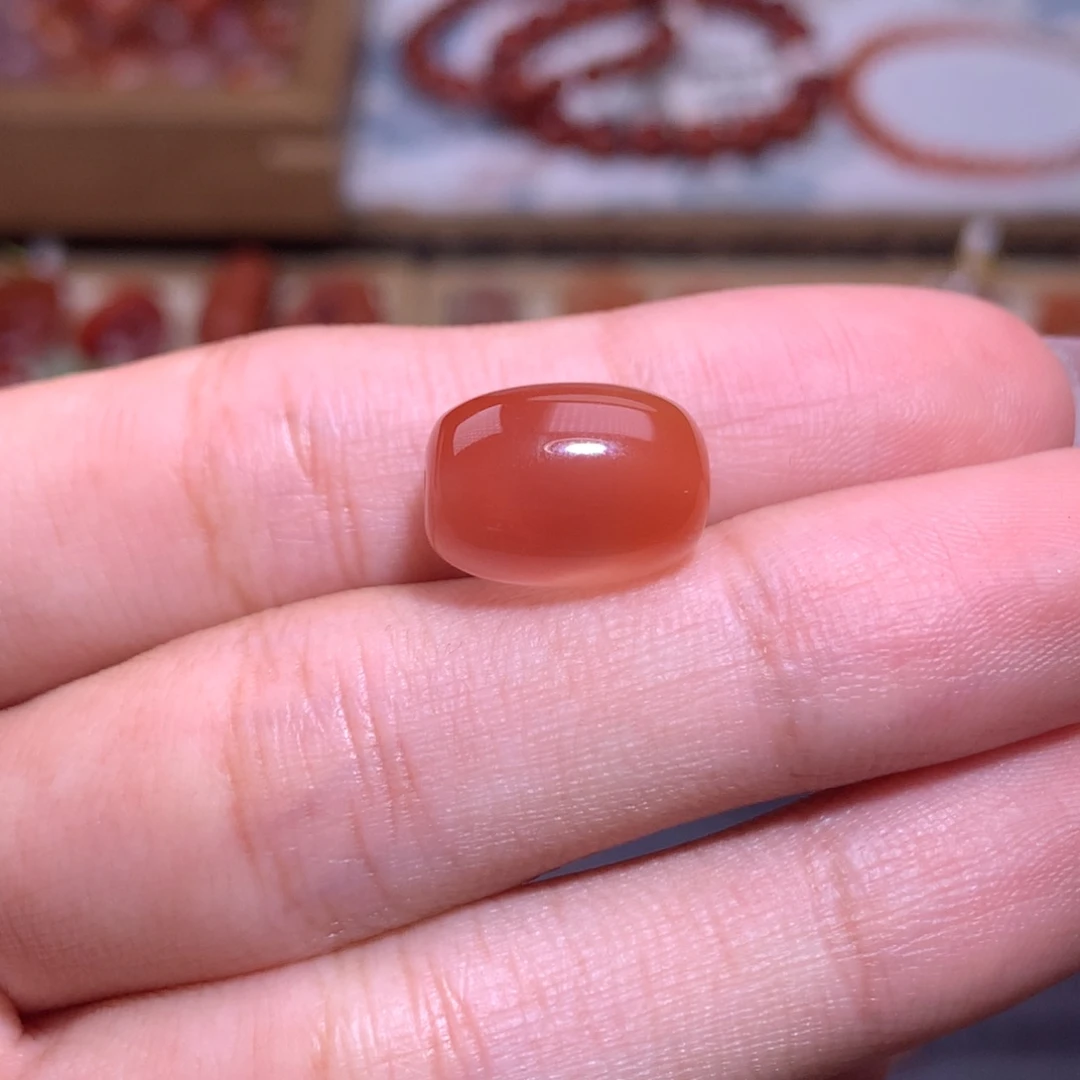 南红玛瑙未镶嵌珠宝半成品枣珠2