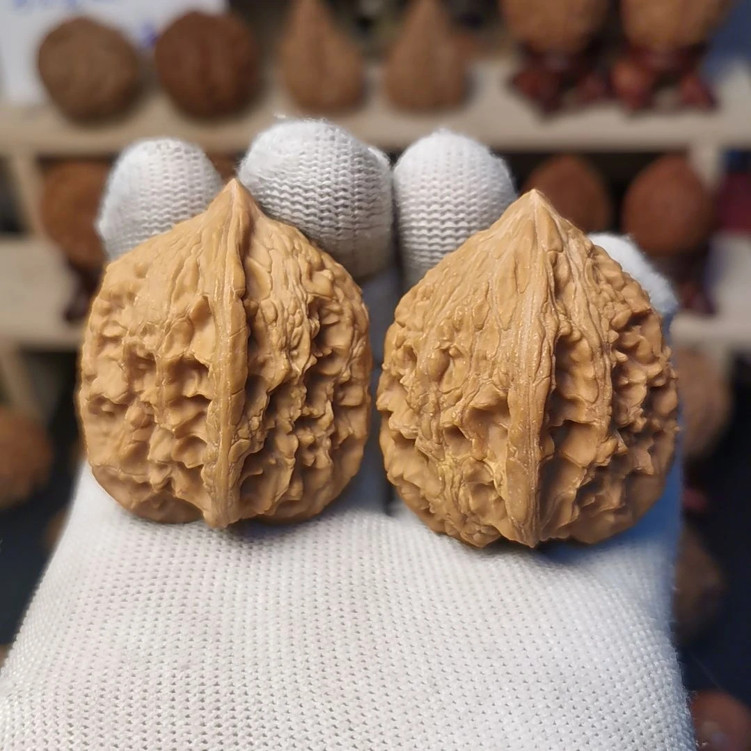 核桃文玩核桃高端小众大沽石6边肚高39-40-46
