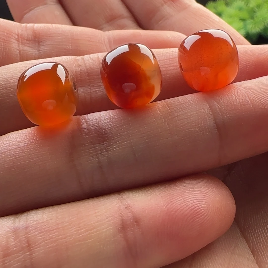 南红玛瑙未镶嵌顶珠 腰珠