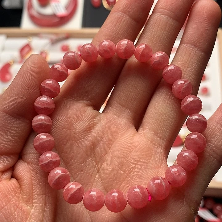 菱锰矿（红纹石）手绳未镶嵌