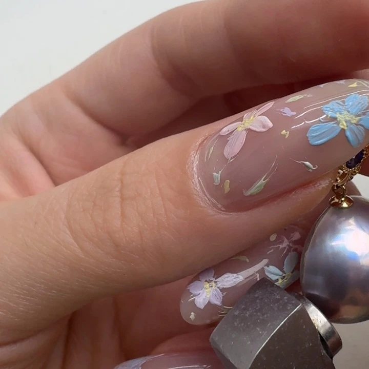 耳饰18K金镶嵌拼合珍珠（马贝珠）