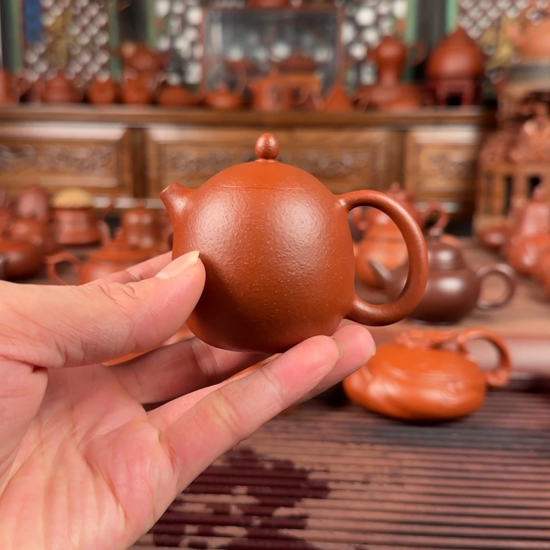 茶壶朱泥潮州手拉壶