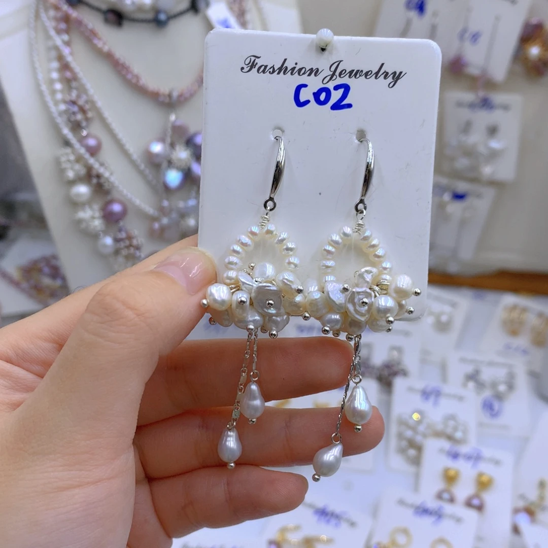 淡水珍珠颈饰银S925镶嵌