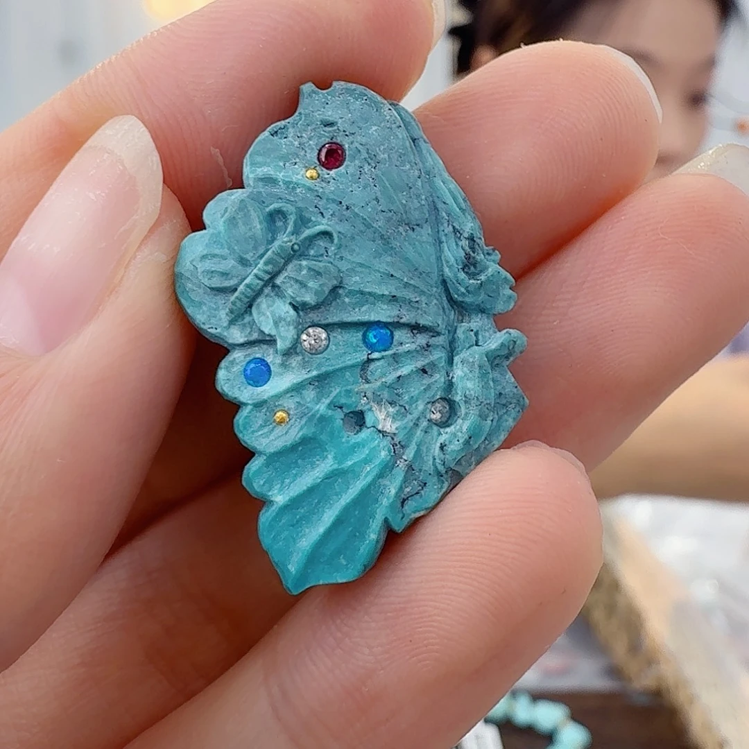 绿松石未镶嵌珠宝半成品