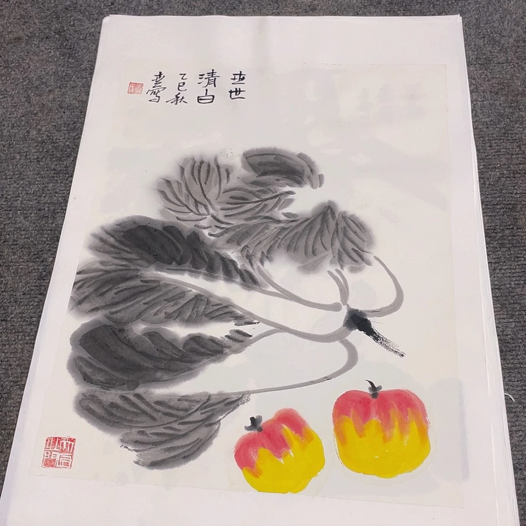 国画1.4平尺纯手绘国画作品