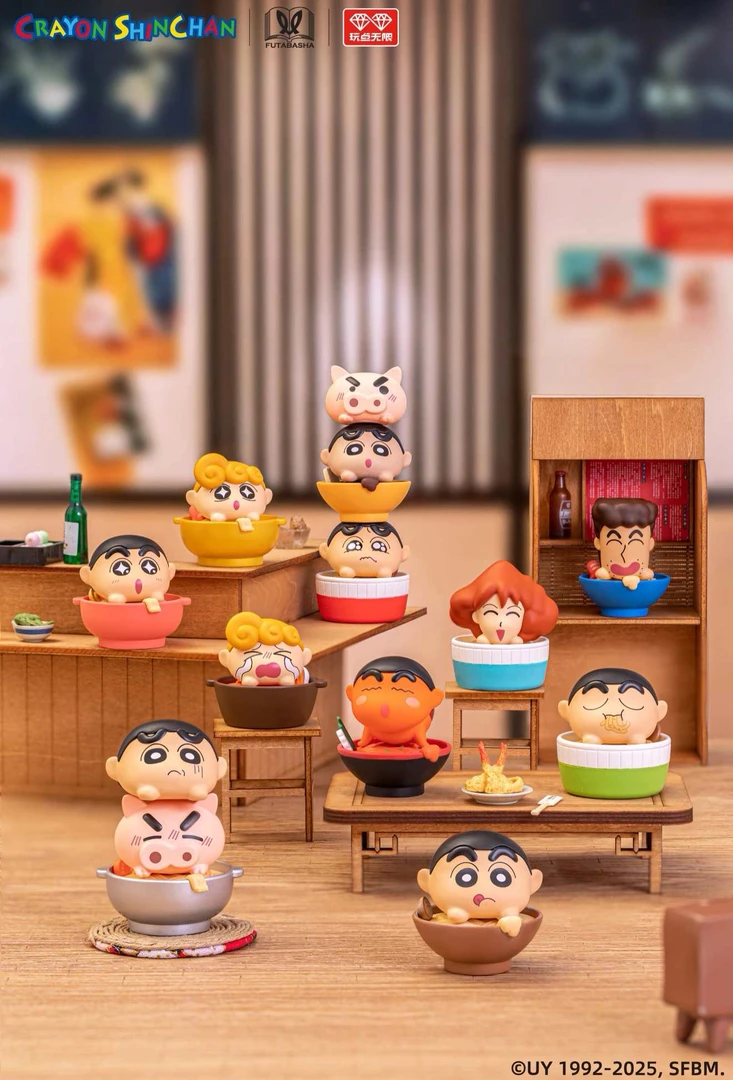 【玩点无限】蜡笔小新拉面系列叠叠乐盲袋