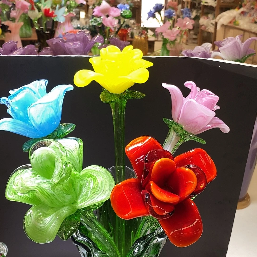 琉璃玫瑰花纯手工