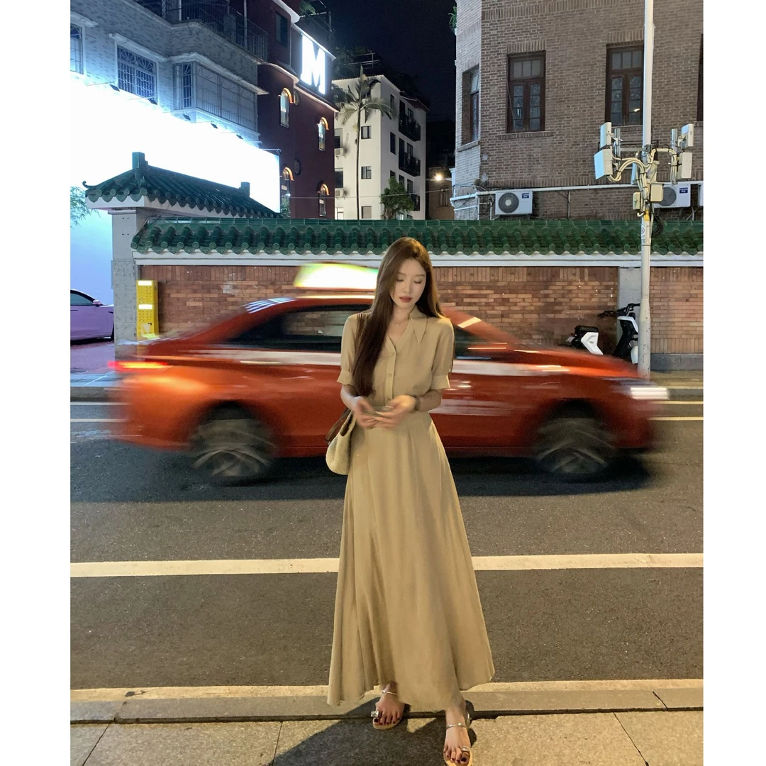 SZA【海边微风】夏季简约气质肌理感上衣+高腰半身裙套装A-1865