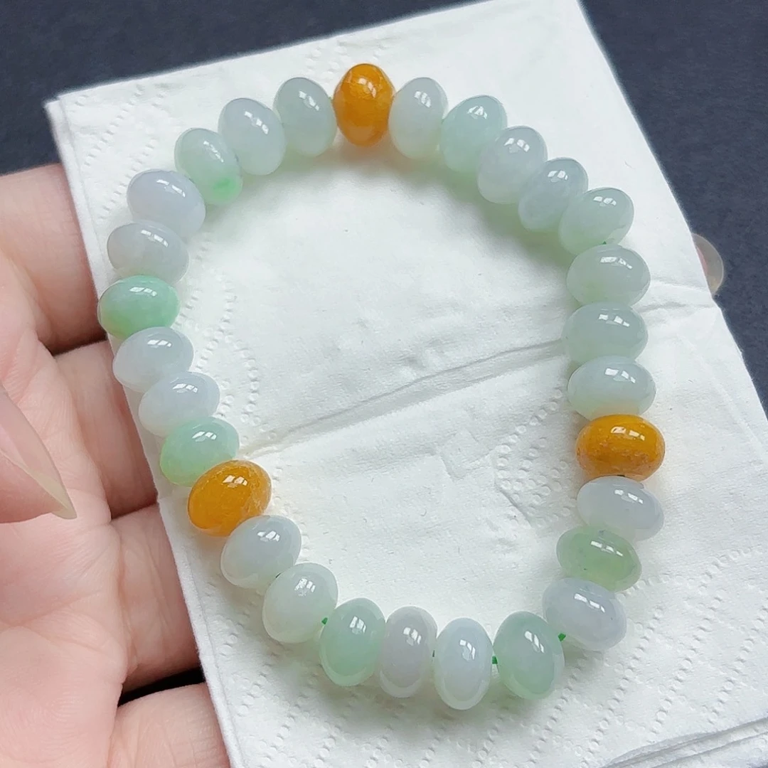 翡翠手链未镶嵌手串