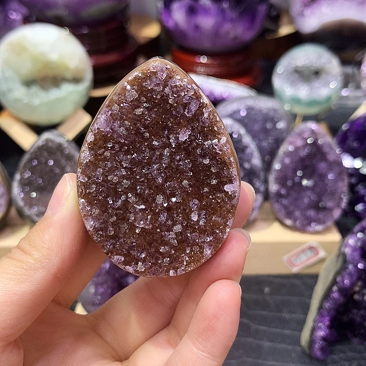 珠宝半成品未镶嵌紫晶