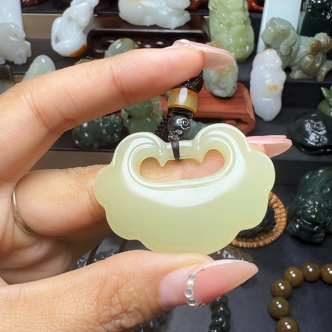 软玉未镶嵌挂件天然