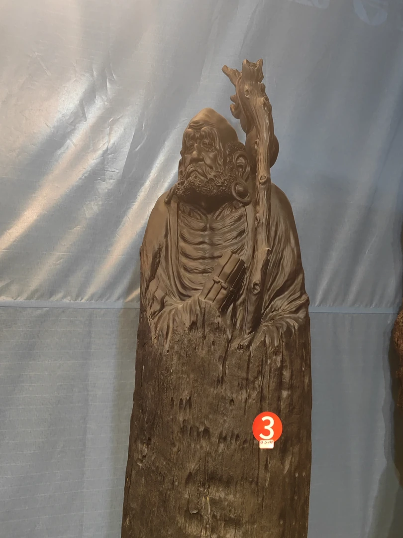 红椿乌木材质达摩东渡