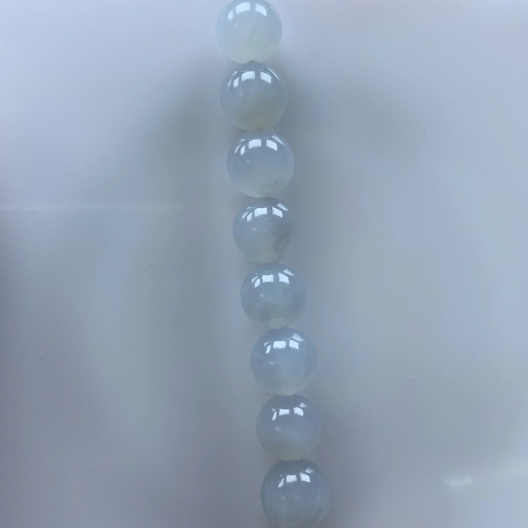 天***1翡翠未镶嵌颈饰缅甸天然翡翠珠子吊坠8.7